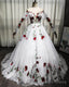 Lace Charro Quinceanera Dresses Long Sleeve
