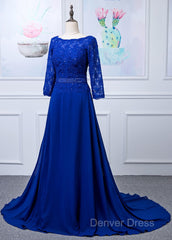 Lace Long Sleeves Scoop Neck Mother Of The Bride Dresses