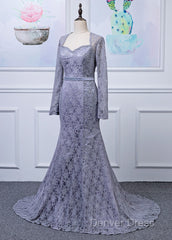 Lace Long Sleeves Trumpet/Mermaid Mother Of The Bride Dresses
