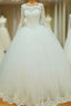 Lace Long Sleeves Wedding Dresses Ball Gown