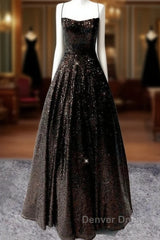 Lace Up Back Prom Dresses Sequins Ball Gown