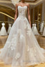 Light champagne tulle lace long prom Dress tulle lace Prom Dresses
