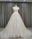 Light Champagne Tulle Lace Long Wedding Dress Lace Bridal Dresses