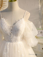 Light champagne tulle lace short prom dress, lace homecoming dress