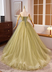 Light Green Sweetheart Tulle Long Formal Dresses, Light Green Prom Dresses Party Dresses