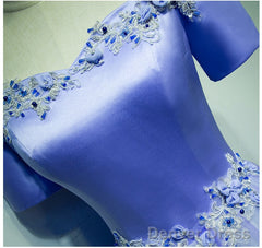 Light Purple Tulle Long Off Shoulder Long Party Dress, Lavender Prom Dress