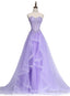 Light Purple Tulle Sweetheart Long Prom Dress A Line Tulle Prom Dress shops
