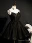 Little Black Hoco Dress Short Homecoming Dresses