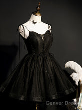 Little Black Hoco Dress Short Homecoming Dresses