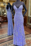 Long Mermaid Straps Prom Dresses Lace Appliques