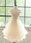 Lovely Flowers Organza Layers Short Prom Dress, Cute Homecoming Dress Prom Dresses