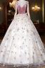 Lovely Ivory Tulle Ball Gown Straps Party Dresses, Ivory Sweet 16 Dresses Formal Dresses