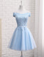 Lovely Off Shoulder Short Prom Dress, Cute Homecoming Dresses