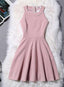 Lovely Pink Halter Chiffon Short Prom Dress, Homecoming Dresses