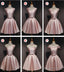 Lovely Pink Satin Short Homecoming Dress Prom Dress, Pink Short Prom Dresses