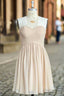 Lovely Short Chiffon Strapless Bridesmaid Dress Sweetheart Homecoming Dresses