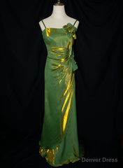 Lovely Straps Simple Long Party Dress, Vintage Style Floor Length Evening Dress