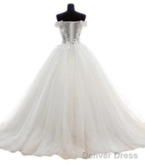 Lovely Tulle Ball Gown Sweetheart Lace Applique Formal Dress, Quinceanera Dresses