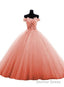 Lovely Tulle Ball Gown Sweetheart Lace Applique Formal Dress, Quinceanera Dresses