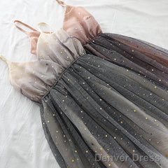 Lovely Tulle Gradient Cute Straps Women Dress, New Fashion Dress