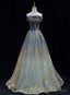 Lovely Tulle Gradient Long Prom Dress Prom Dress, Gradient Prom Dresses