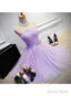 Lovely Tulle Short Homecoming Dress, Scoop Simple Cute Prom Dress Grduation Dresses