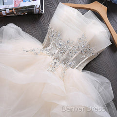Lovely Tulle Short Party Dresses, Cute Teen Junior Prom Dresses