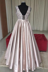 Luxurious Sequins V-Neck Bow Sashes Prom Dresses Ball Gowns