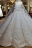 Luxurious Strapless Lace Appliques Beading Sleeveless Ball Gowns Wedding Dresses