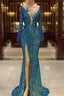Memaid Long Prom Dresses Sexy Evening Gown