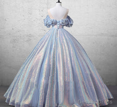 Mermaid Blue Bridal Gown Fairy Prom Dress Dress