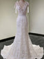 Mermaid Dresses Lace Light Gauze Backless Wedding Gowns