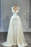 Mermaid Halter Sweetheart Beaded Floor Length Sleeveless With Side Train Prom Dresses