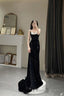 Mermaid Long Prom Dress New Sequin Black Slit Evening Dress