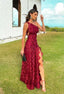Mermaid One Shoulder Long Prom Dresses