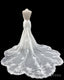 Mermaid Open Back Wedding Dresses Sweep Train Appliques