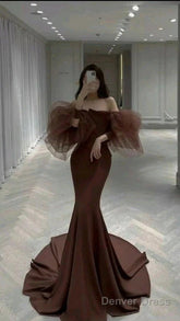 Mermaid Prom Dress Satin Prom Dresses Prom Dresses