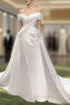 Mermaid Satin Off The Shoulder Wedding Dresses