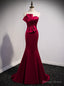 Mermaid Satin Sweetheart Pleats Prom Dresses