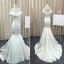 Mermaid Stain Ivory Simple Charming Elegant Cheap Wedding Dresses Bridal Gowns,