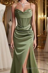 Mermaid Sweetheart Neck Lavender Long Prom Dresses,Formal Evening Dresses