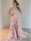 Mermaid / Trumpet Prom Dress Corsets Dresses Prom Court Train Sleeveless Off Shoulder Tulle With Sequin Slit