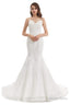 Mermaid Tulle Appliques Sequins Spaghetti Straps Wedding Dresses