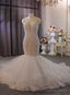 Mermaid Tulle Lace Beading Spaghetti Straps Wedding Dresses