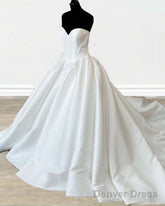 Minimalist Corset Satin Wedding Dress