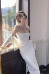 Modest Sheath White Straps Birthday Dresses 21Th Birthday Outfit