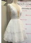New Arrival A Line Deep V Neck Open back Sexy Little Homecoming Dresses