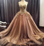 New Style Quinceanera Lace Prom Dress, Charming Appliques Prom Sexy Spaghetti Quinceanera Prom Dresses