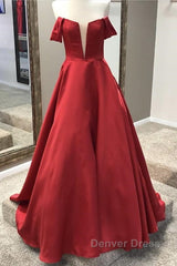 Off Shoulder Floor Length Ballgowns Prom Dresses