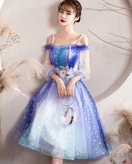 Off Shoulder Tulle Homecoming Dress